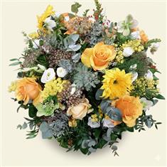 Yellow &amp; orange Funeral Posy