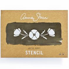 Annie Sloan Stencil Arctic Poppy