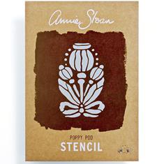 Annie Sloan Stencil Poppy Pod