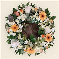 Cream and Gold Wreath