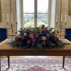The Tropical Majesty Casket Spray